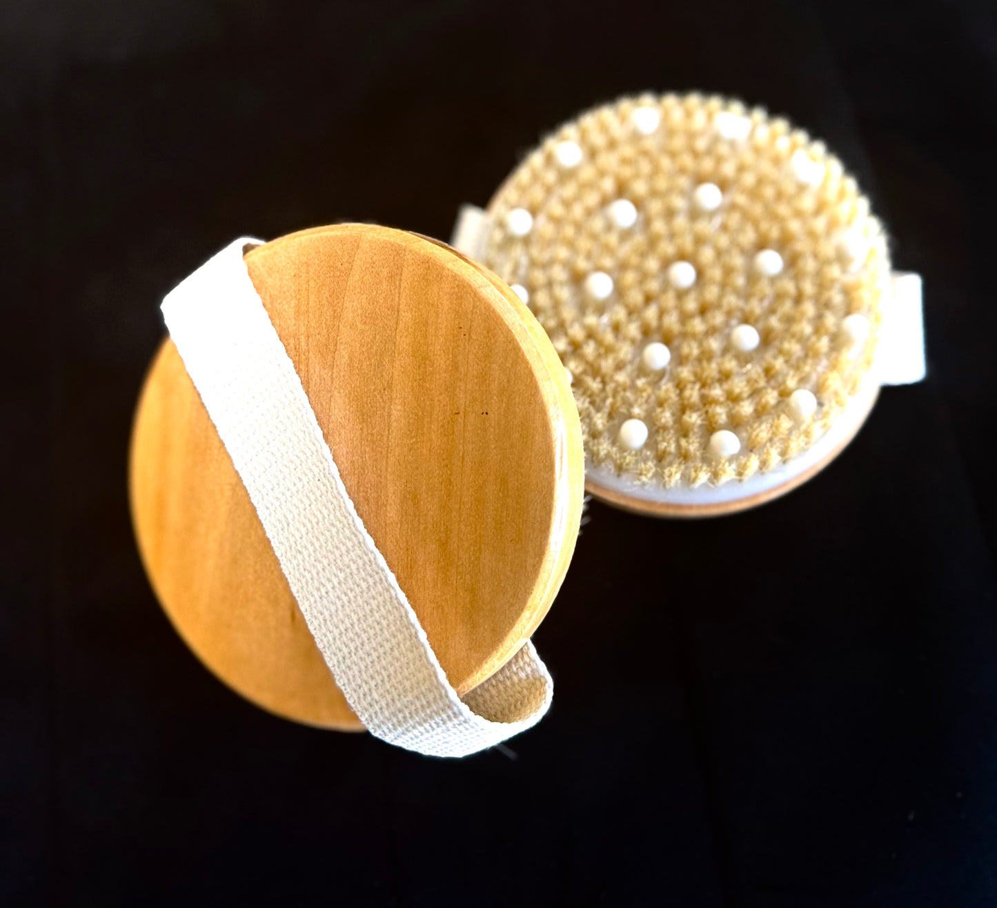 2-in-1 Natural Bristle Dry Body Brush